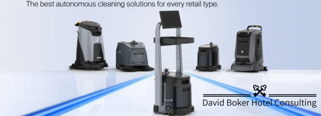 רובוטים חכמים שמבצעים משימות כמו שירות חדרים, הובלת ציוד וניקיון מסדרונות ושטחים ציבוריים בצורה עצמאית ויעילה.