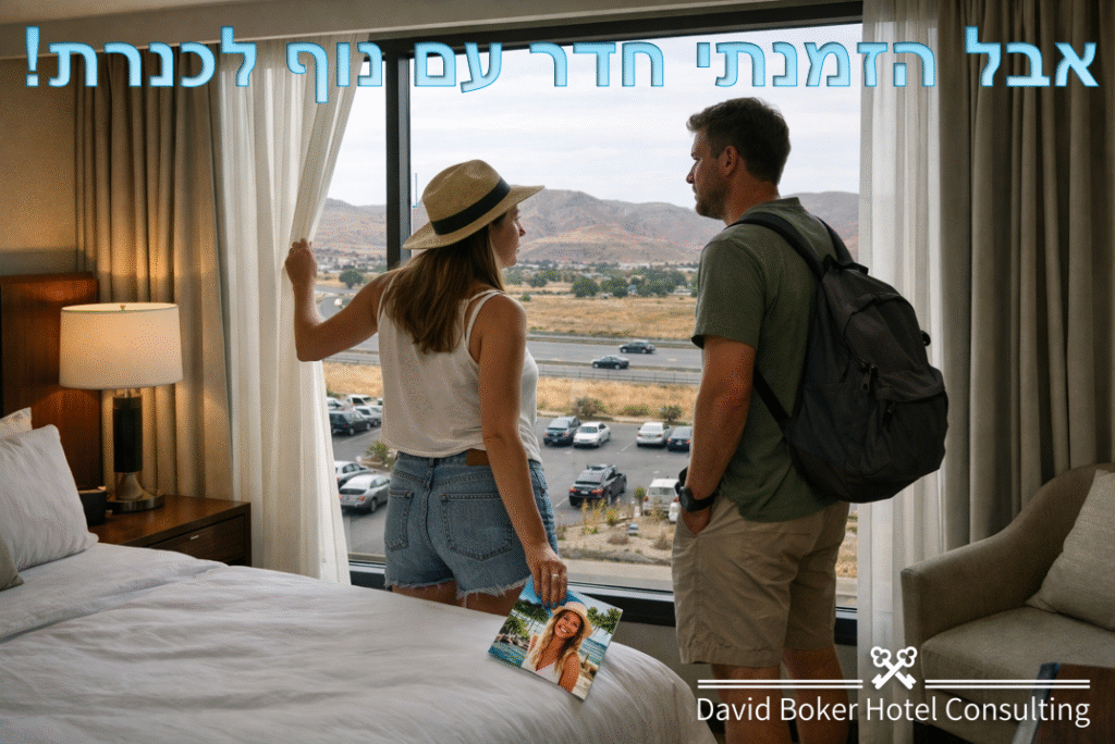 ניהול ציפיות אורחים במלון קובע את חוויית האורח. סיפור אמיתי על פער בין הזמנה למציאות ומה מנהלים צריכים לעשות אחרת.